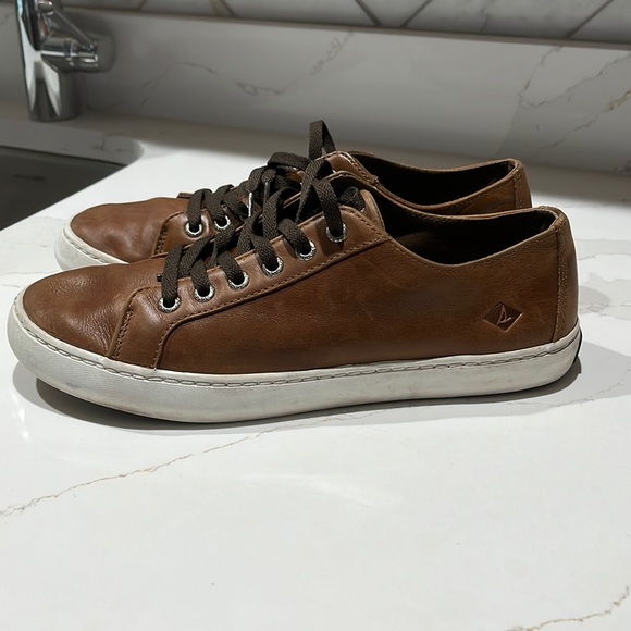 Sperry Mens leather top sider size 8.5 - Picture 2 of 11